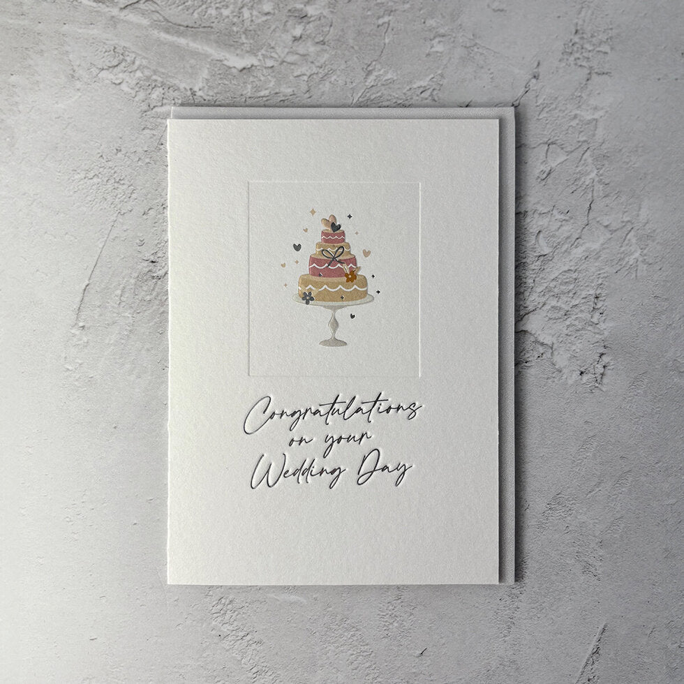 Copacetic Wedding Cake Wedding Card by Heyyy