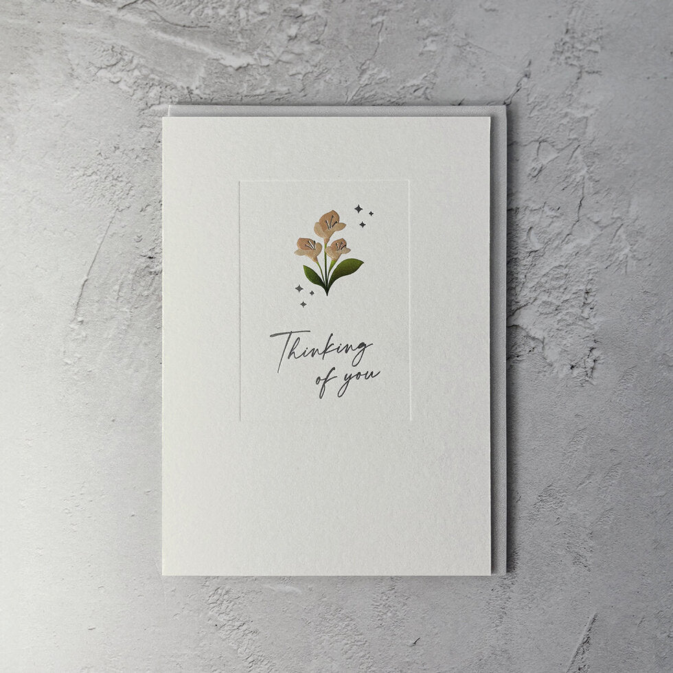Copacetic Thinking of You Greetings Card by Heyyy