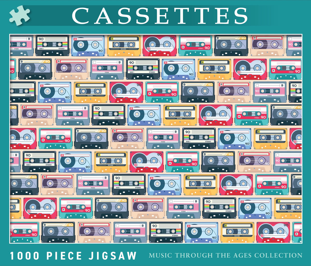 Cassette Tapes 1000 Piece Jigsaw Puzzle