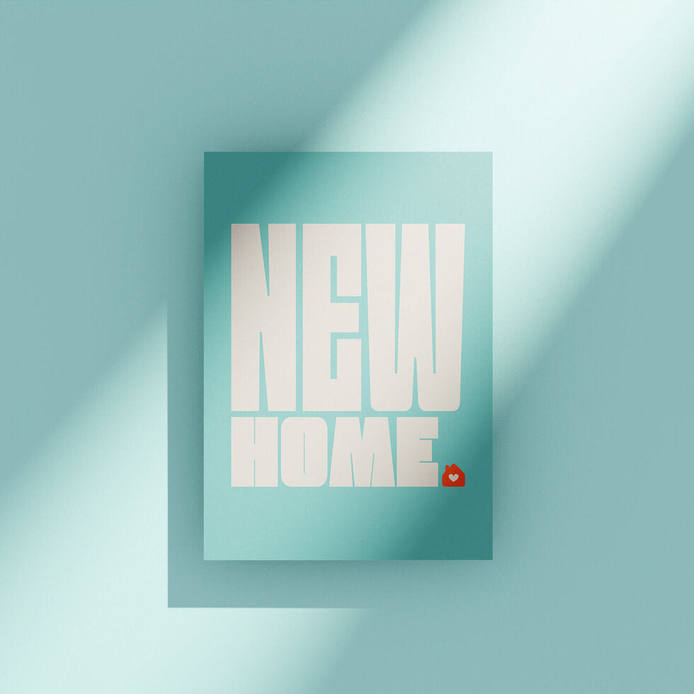 Caps Lock New Home Greetings Card by Heyyy