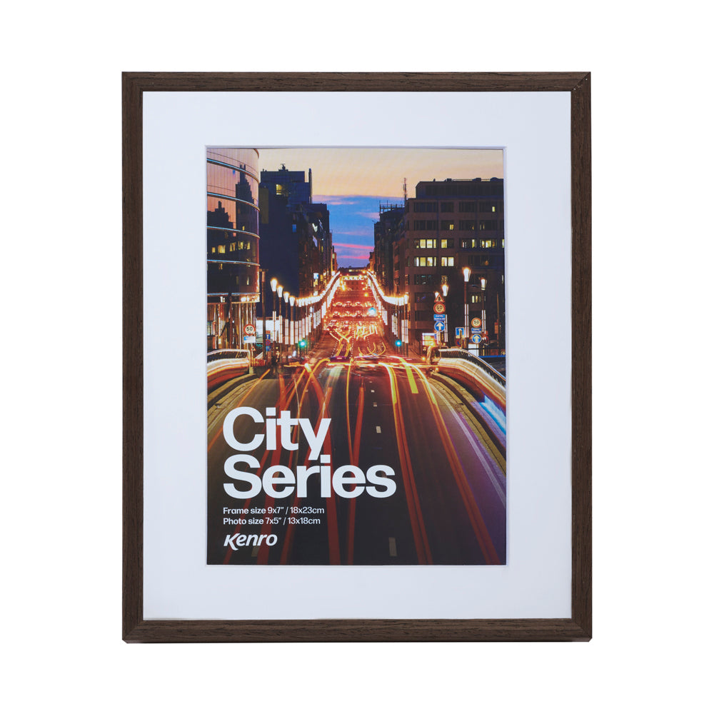 Kenro City Series brown walnut frame 7x5