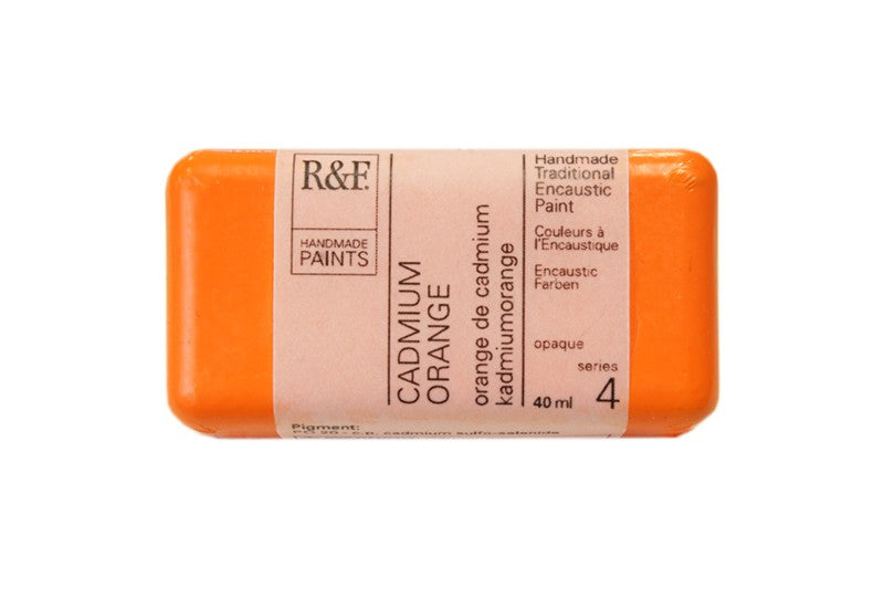 R&F Encaustic Paint 40ml – Cadmium Orange