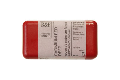 R&F Encaustic Paint 40ml – Cadmium Red Deep