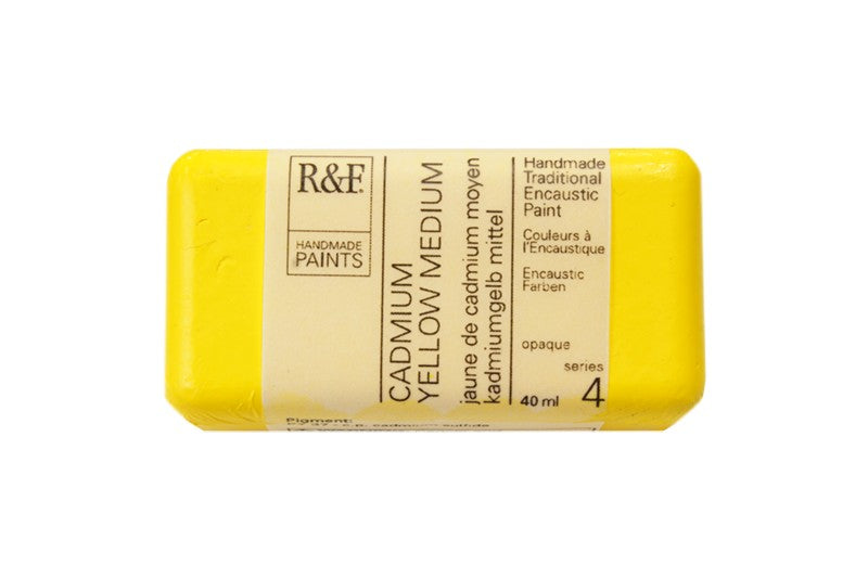 R&F Encaustic Paint 40ml – Cadmium Yellow Medium
