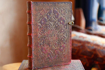 Paperblanks Carmine Ultra Hardback Journal – Lined, 144 Pages – design detail