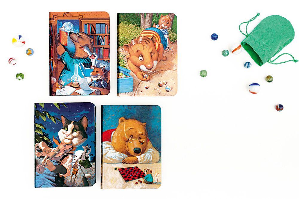 Paperblanks Cat and the Fiddle Midi Hardback Journal – Lined, 176 Pages – design detail