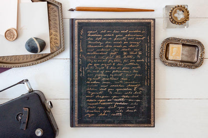 Paperblanks Celebrating Charlie Chaplin Midi Hardback Journal – Lined, 144 Pages – design detail