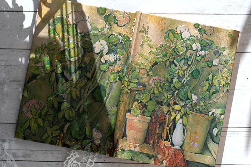 Paperblanks Cezanne’s Terracotta Pots and Flowers Bookmark – design detail