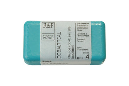 R&F Encaustic Paint 40ml – Cobalt Teal