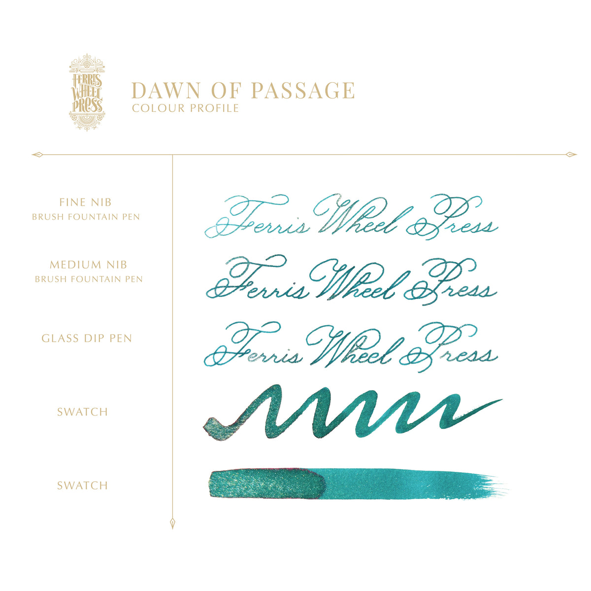 Ferris Wheel Press FerriTales Fountain Pen Ink – Dawn of Passage, 20ml