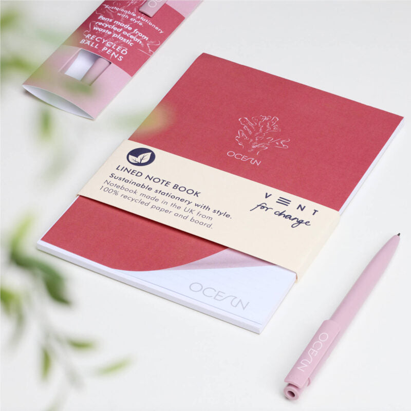 VENT OCEAN A5 Shopping List Pad Refill – Coral Pink