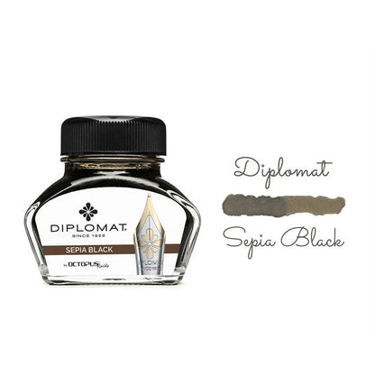 Diplomat Ink Pot 30ml - Sepia Black