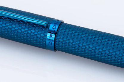 Viper Fountain Pen Viper Blue Guilloche - Fine/Medium