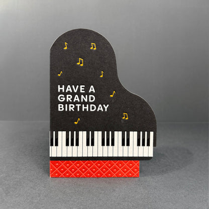 Taking Shape Piano Birthday Greetings Card by Heyyy
