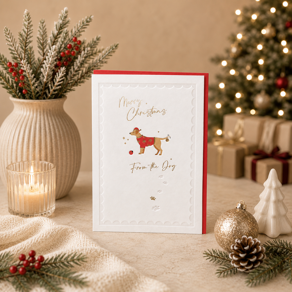 Copacetic Christmas Christmas Card from the Dog by Heyyy