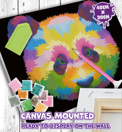 Panda Diamond Art Canvas Kit