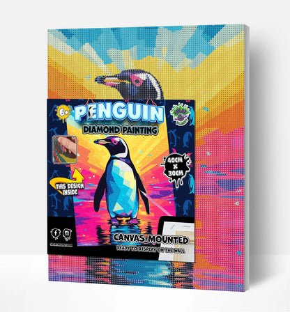 Penguin Diamond Art Canvas Kit