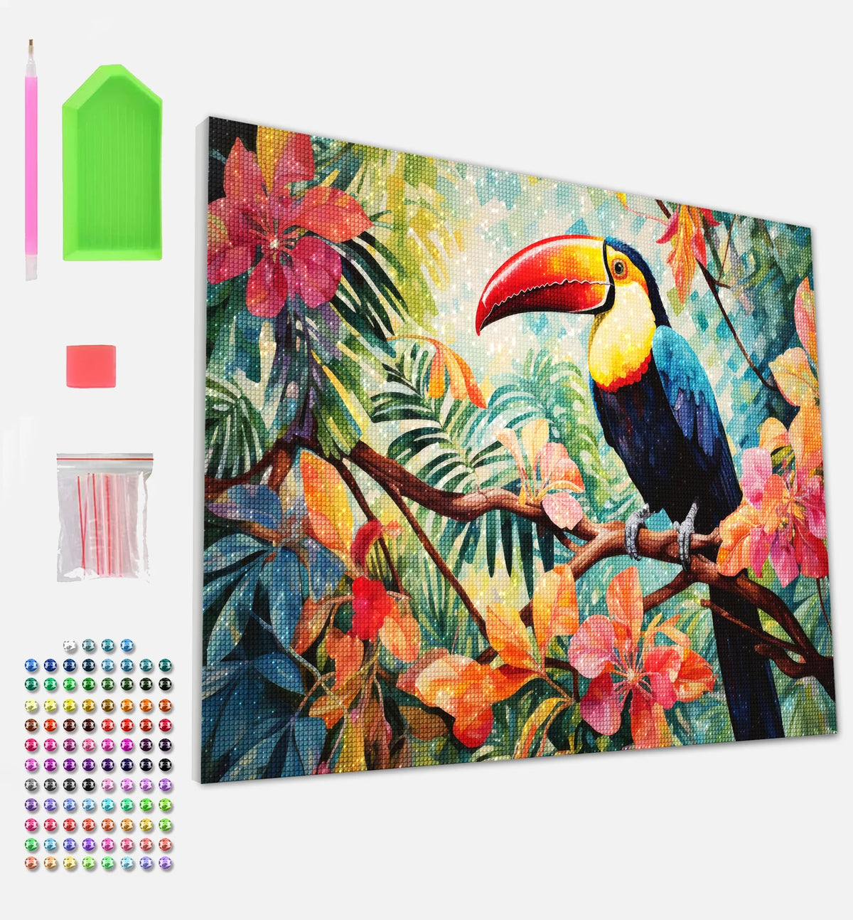 Toucan Diamond Art Canvas Kit