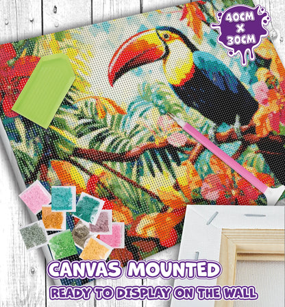 Toucan Diamond Art Canvas Kit