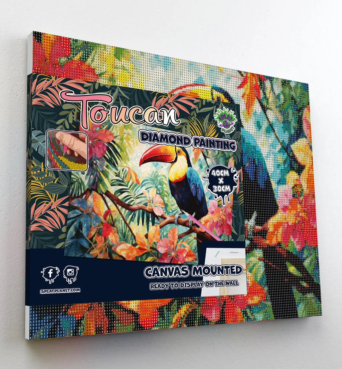 Toucan Diamond Art Canvas Kit
