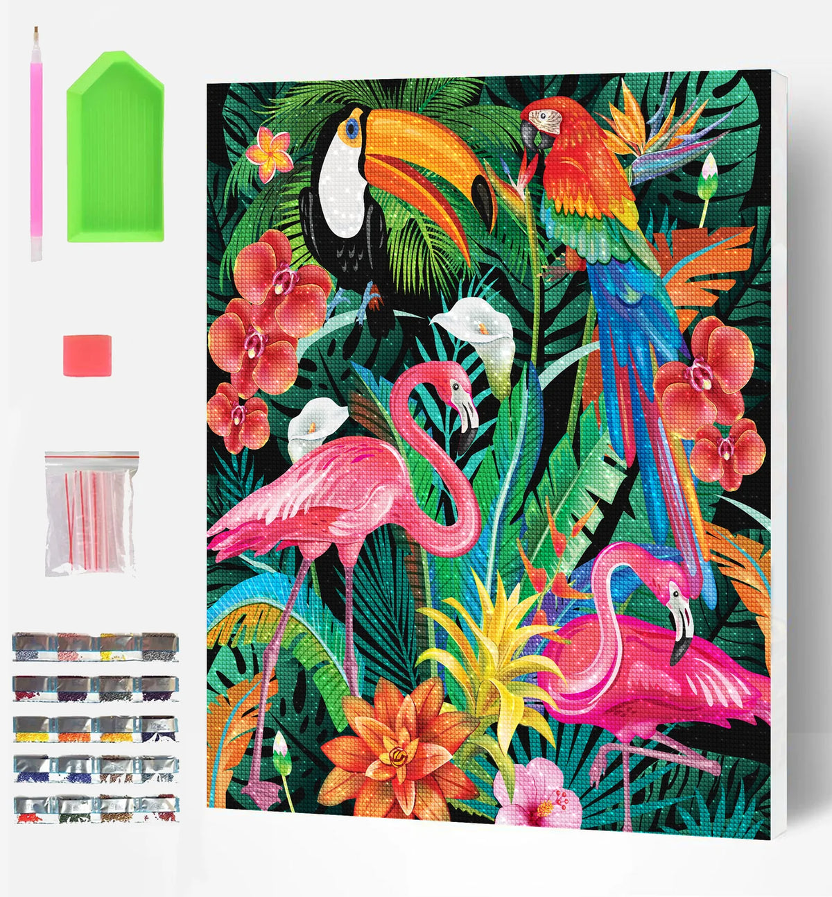 Tropical Diamond Art Canvas Kit