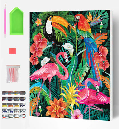 Tropical Diamond Art Canvas Kit