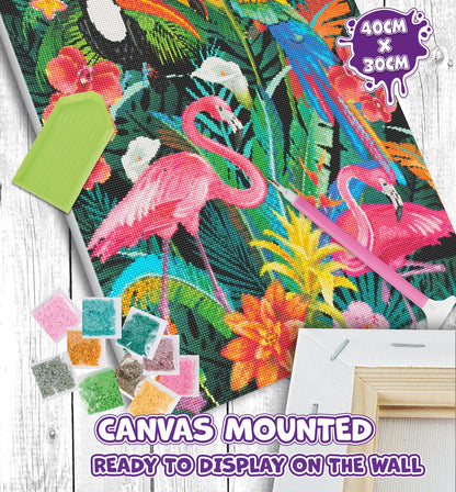 Tropical Diamond Art Canvas Kit