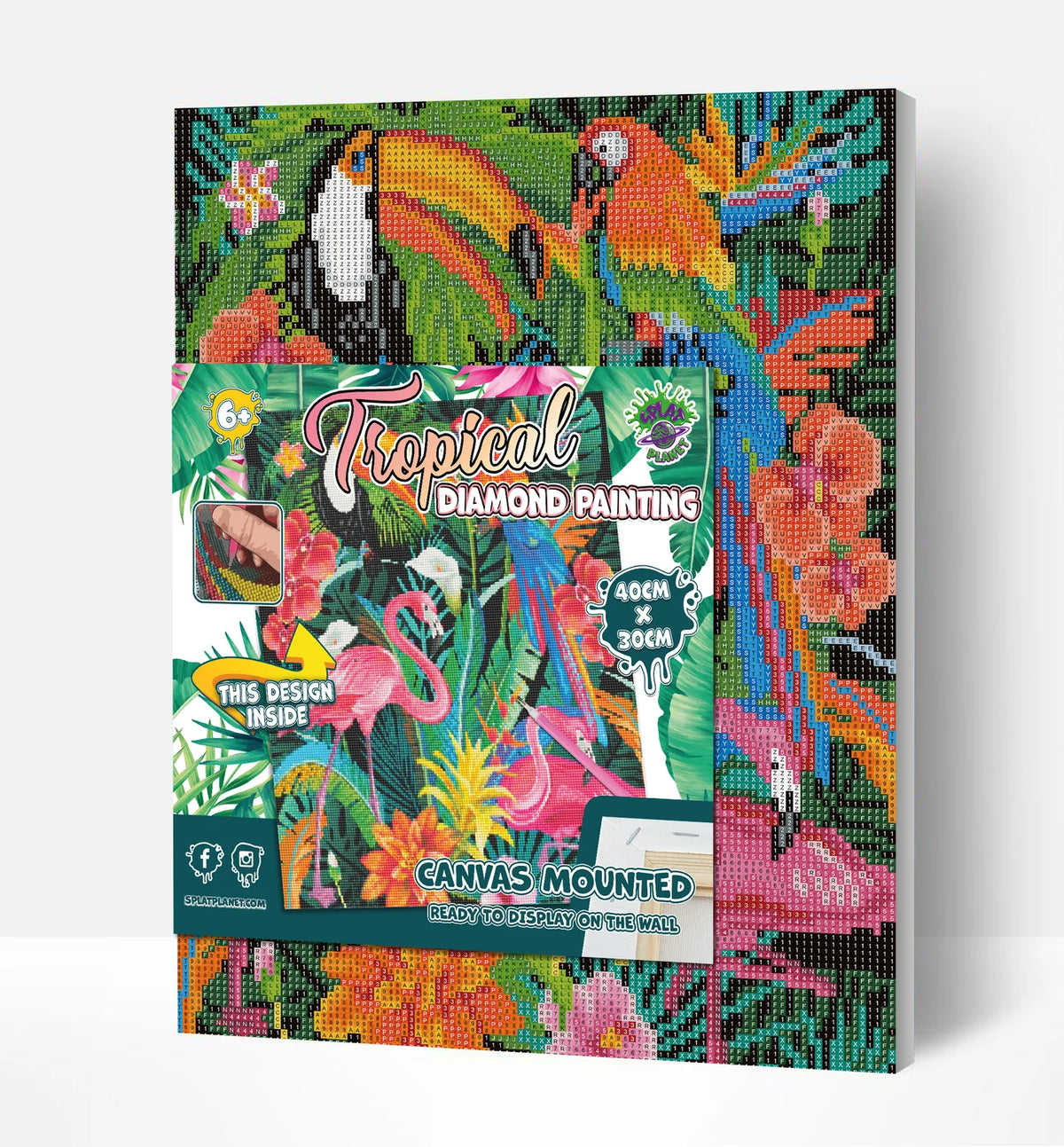Tropical Diamond Art Canvas Kit