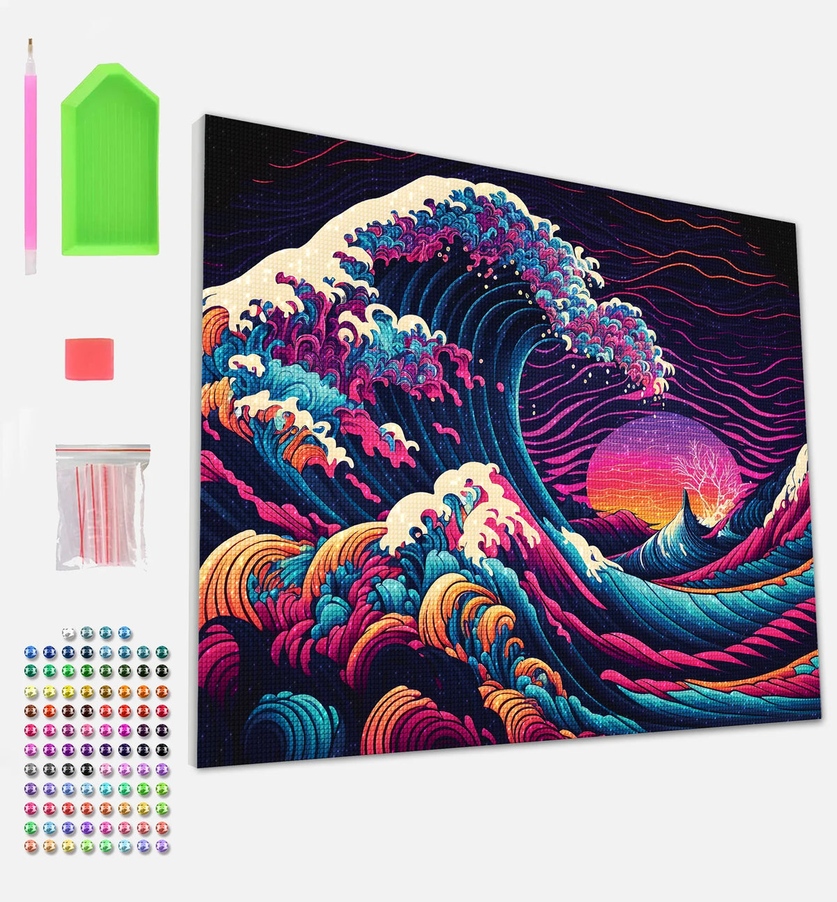 Great Wave Diamond Art Canvas Kit