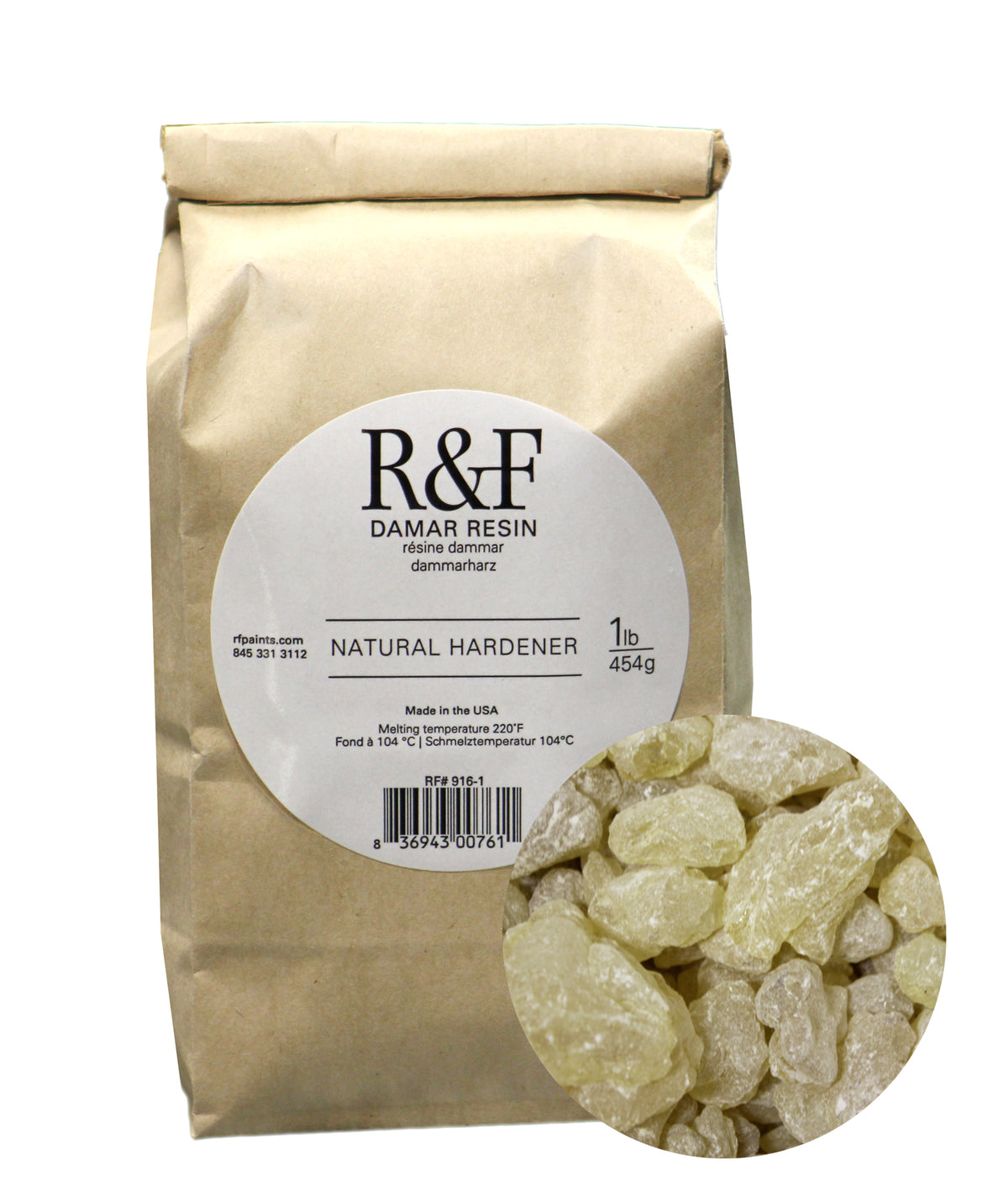 R&F Damar Resin Crystals 1lb (454g)