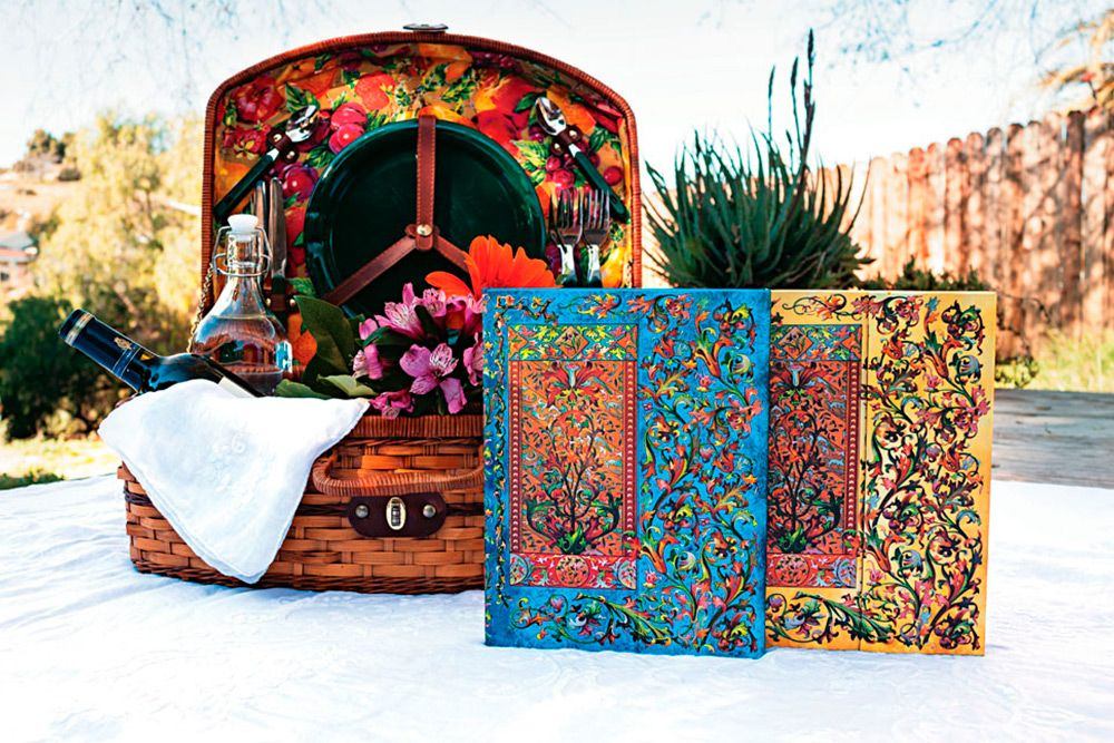 Paperblanks Delphine Slim Hardback Journal – Lined, 176 Pages – design detail