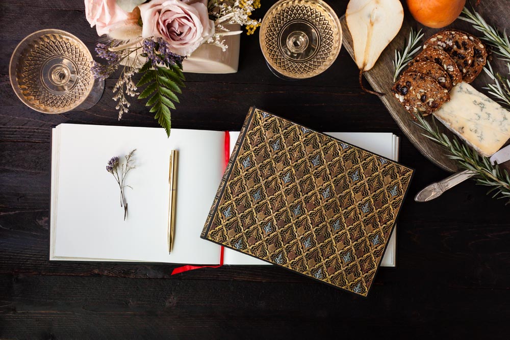 Paperblanks Destiny Grande Hardback Journal – Plain, 128 Pages – design detail