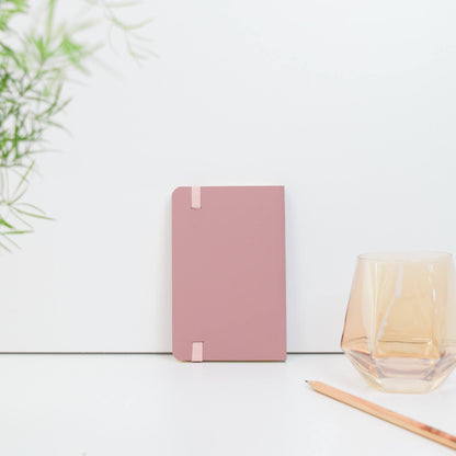 VENT Luxury EDIT A6 Recycled Leather Pocket Notebook – Powder Pink