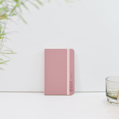 VENT Luxury EDIT A6 Recycled Leather Pocket Notebook – Powder Pink