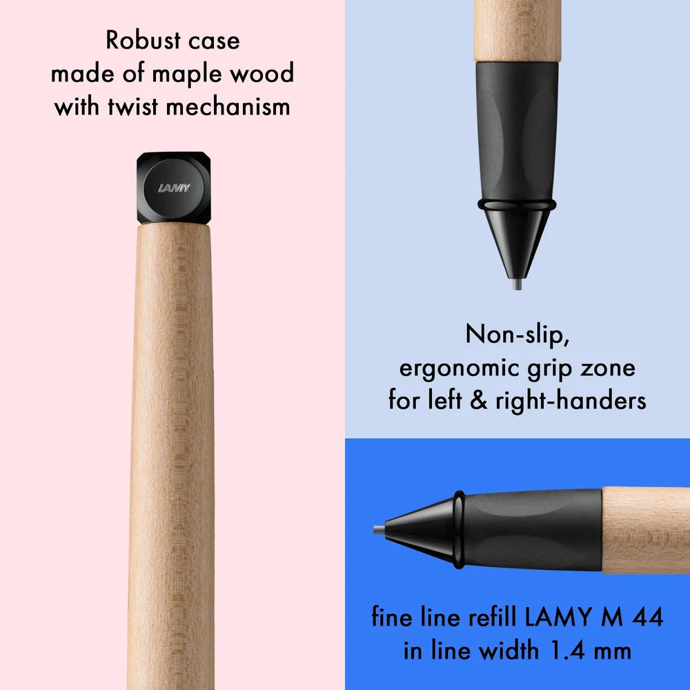LAMY ABC Twist Pencil – Black | 1.4 mm B Lead