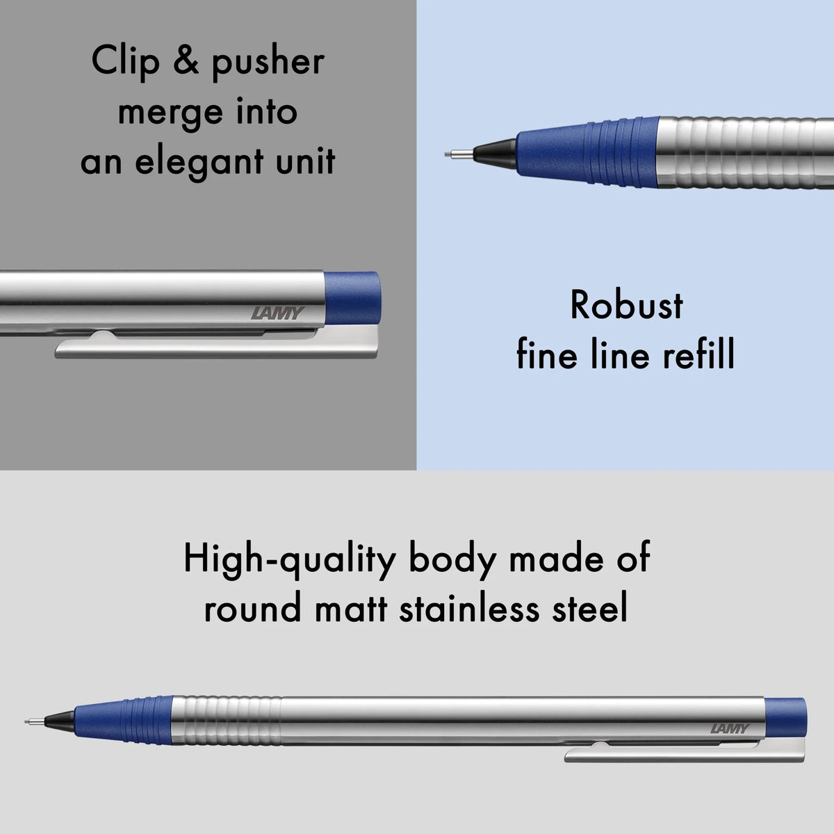 LAMY Logo Mechanical Pencil – Blue | 0.7 mm HB Lead