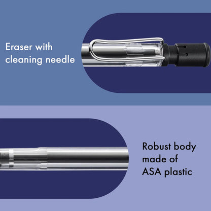 LAMY Safari Mechanical Pencil – Vista (Transparent) | 0.5 mm HB Lead
