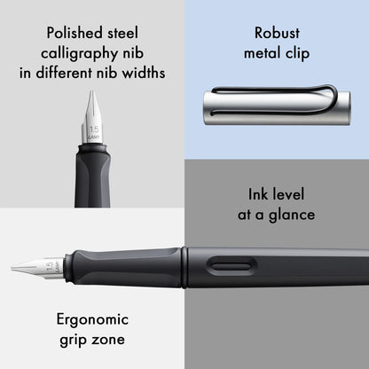 LAMY Joy AL Calligraphy Fountain Pen – Black