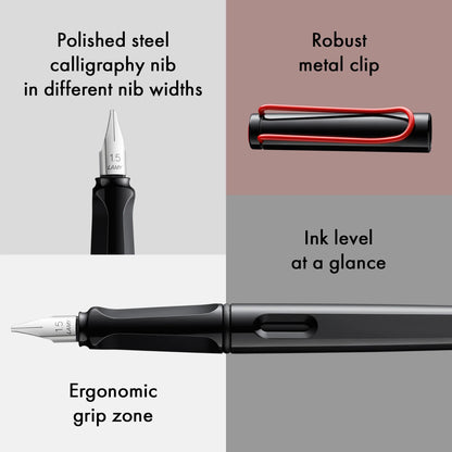 LAMY Joy Calligraphy Fountain Pen – Black | 1.9 mm Calligraphy Nib