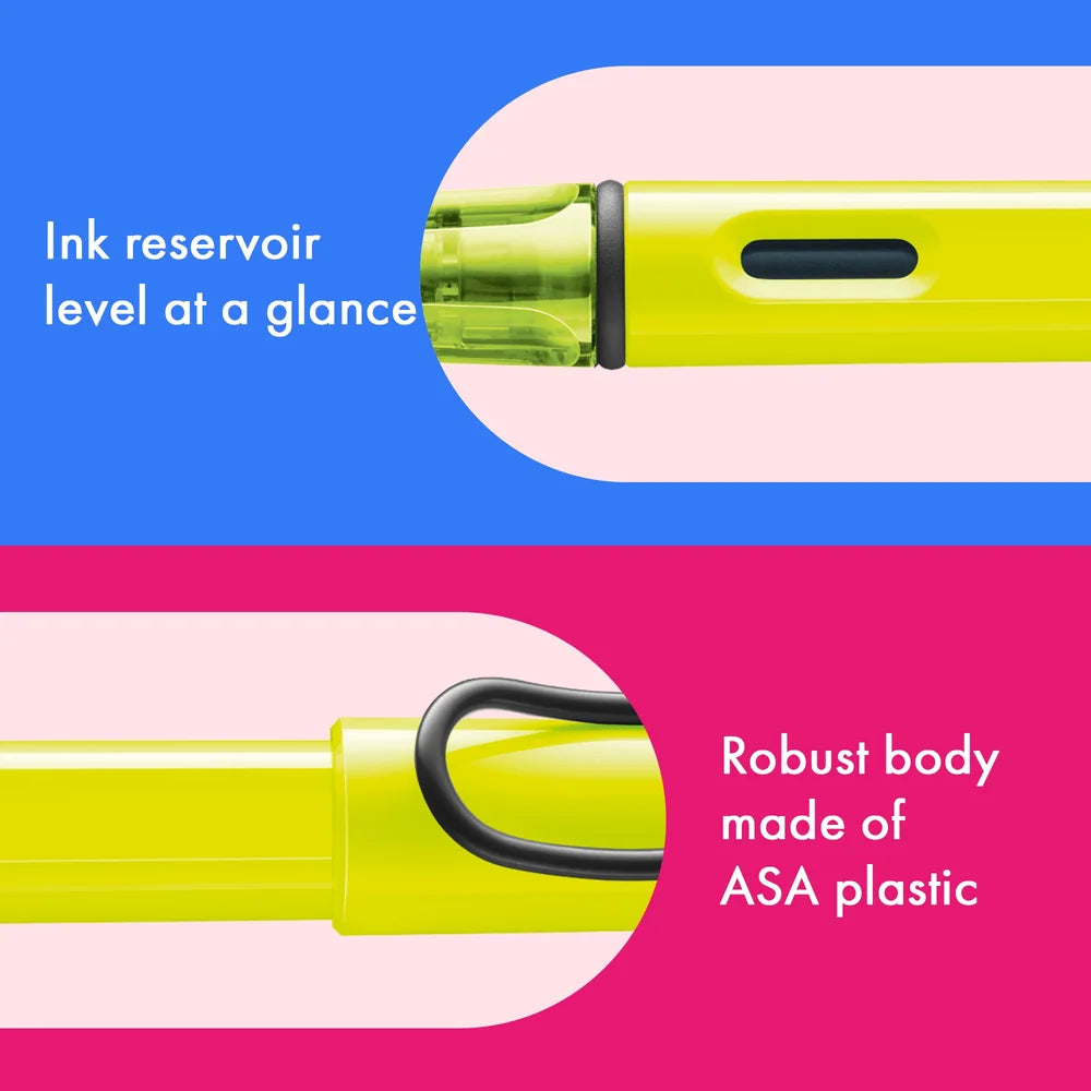 LAMY Safari Fountain Pen – Neon Yellow