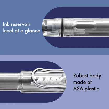LAMY Safari Fountain Pen – Vista (Transparent)