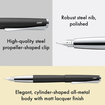 LAMY Studio Fountain Pen – Black