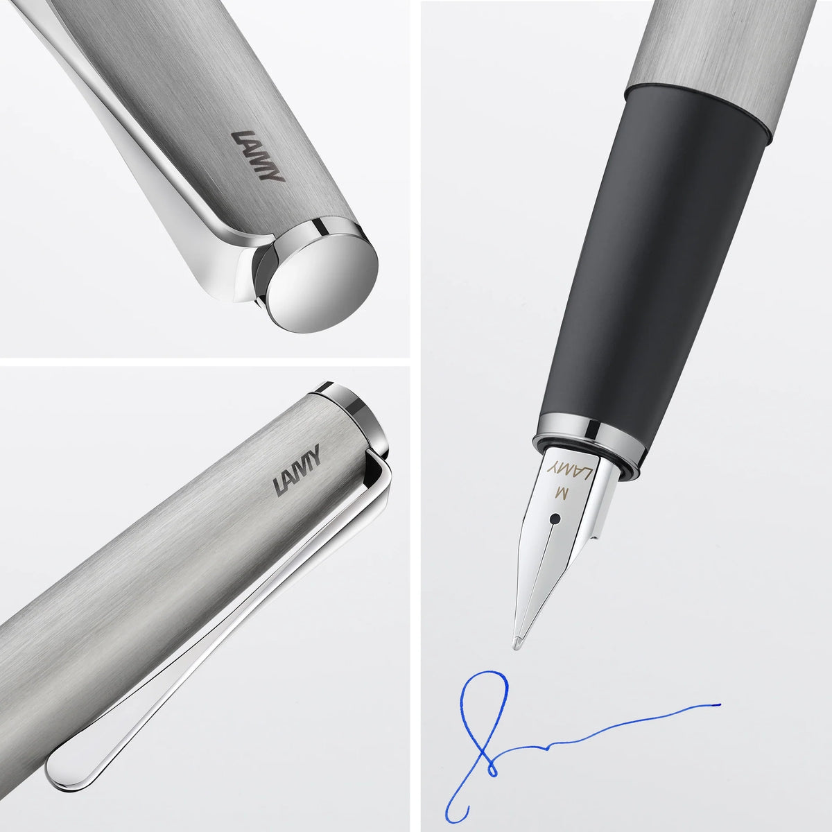 LAMY Studio Fountain Pen – Brushed Steel