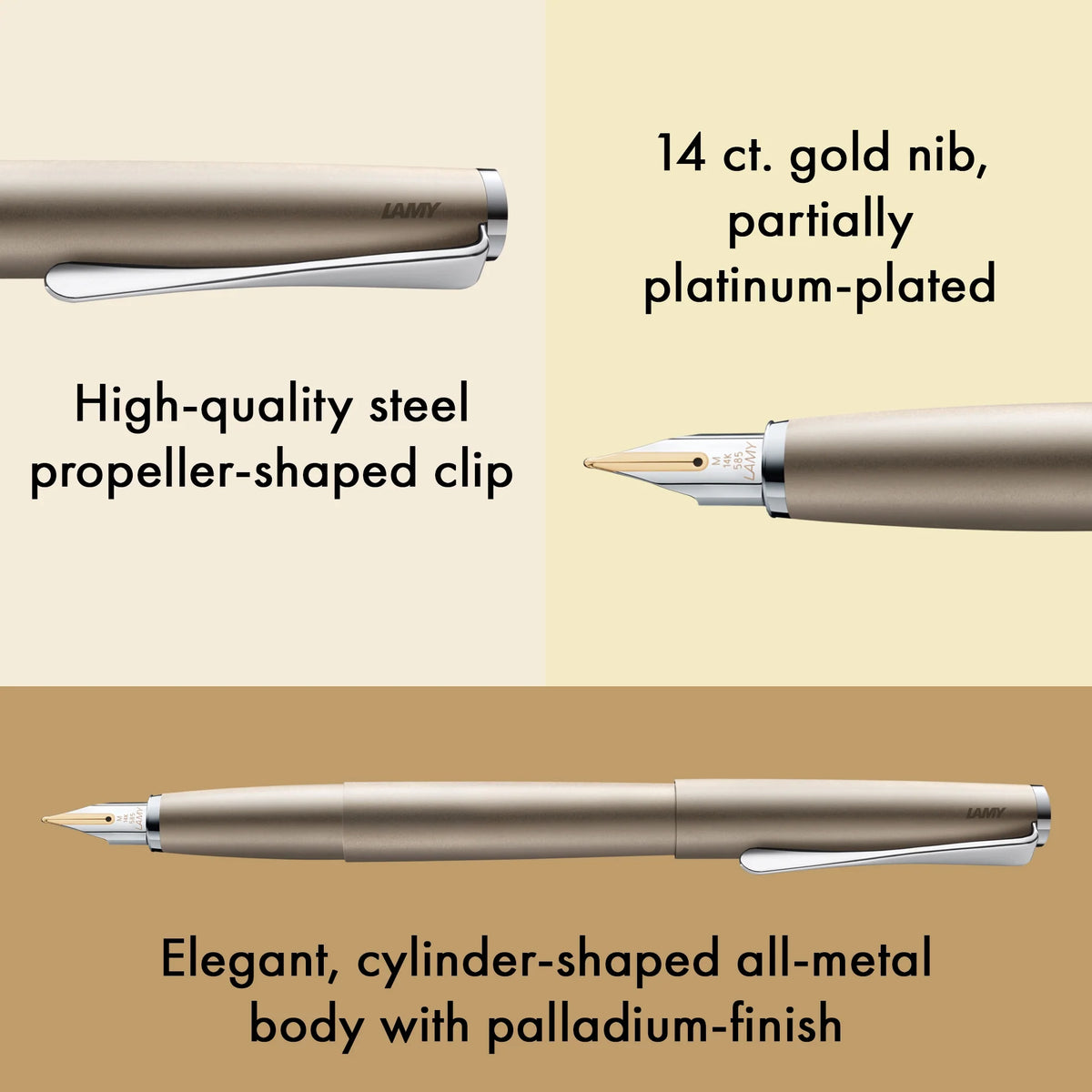 LAMY Studio Fountain Pen – Palladium