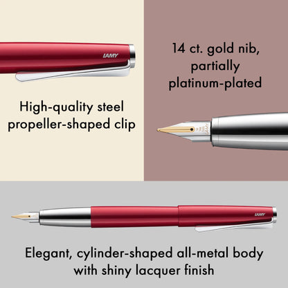 LAMY Studio Fountain Pen – Piano Red