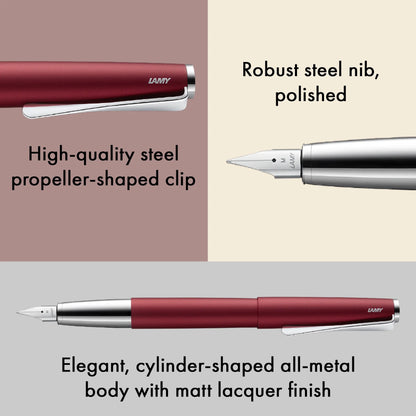 LAMY Studio Fountain Pen – Royal Red