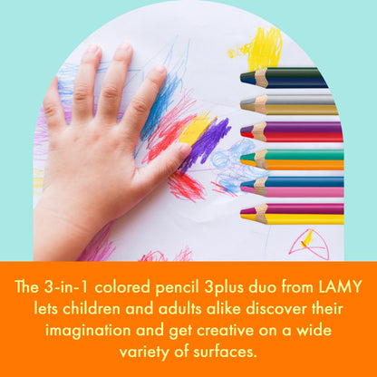 LAMY 3plus Duo Colouring Pencils – Set of 6