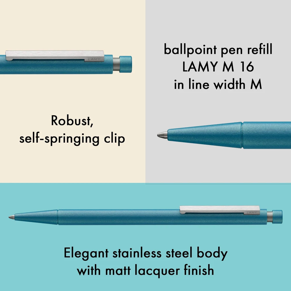 LAMY CP1 Rollerball Pen – Aquamarine | Black Refill, Medium