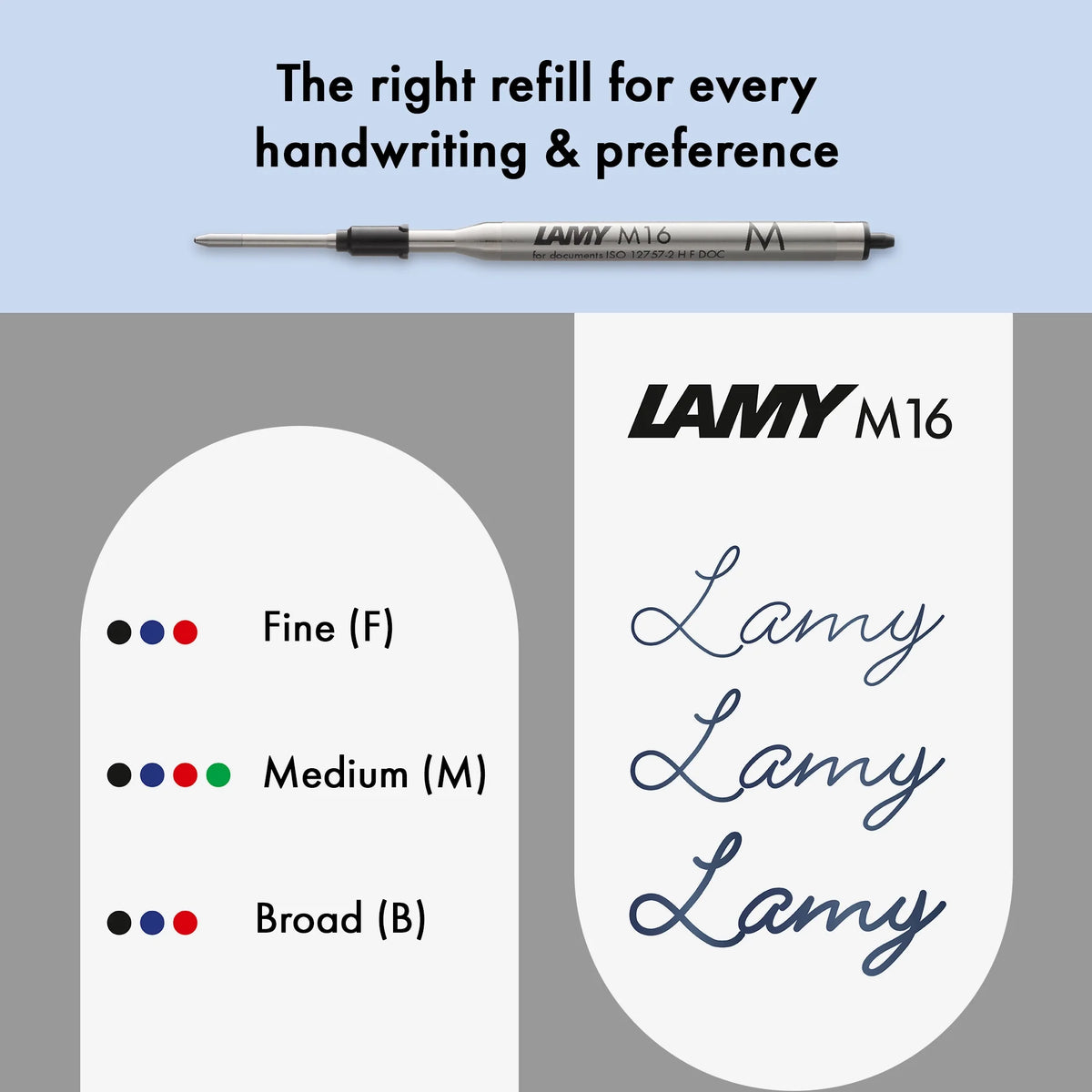 LAMY Logo Ballpoint Pen – Blue | Blue Refill, Medium