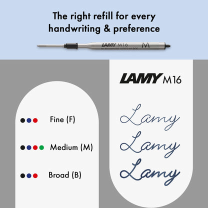 LAMY Logo Ballpoint Pen – Blue | Black Refill, Medium